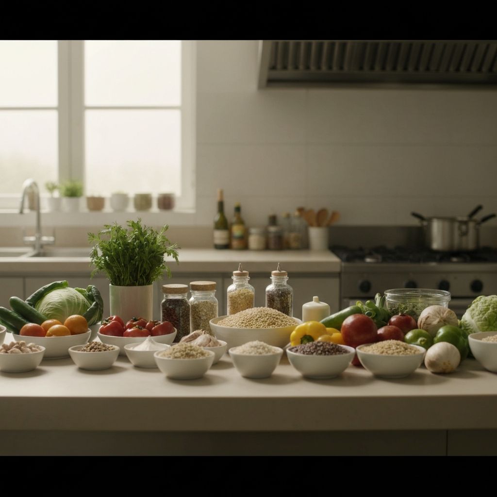 Ausgewogene Ernährung Komposition